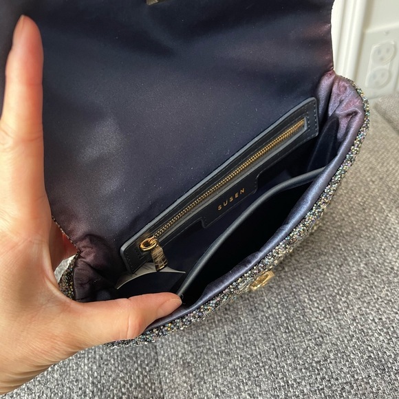 Elegant Tweed Chain Bag - Picture 8 of 9